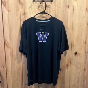 Nike Washington Huskies Black and Purple Short Sleeve Tee - Men’s Large